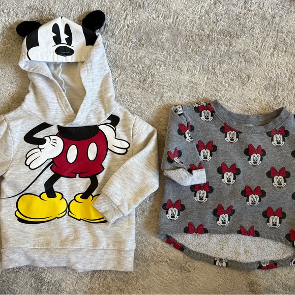 Minnie & Mickey Baby Clothing Set - Red, Gray, Cream - Picture 6 of 8
